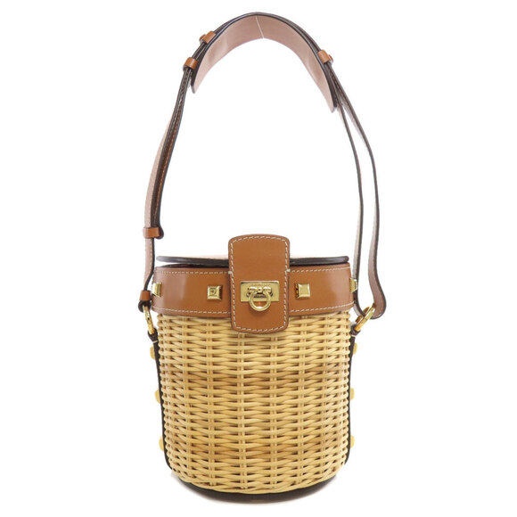 SALVATORE FERRAGAMO Brown Shoulder Bag - Picture 1 of 11